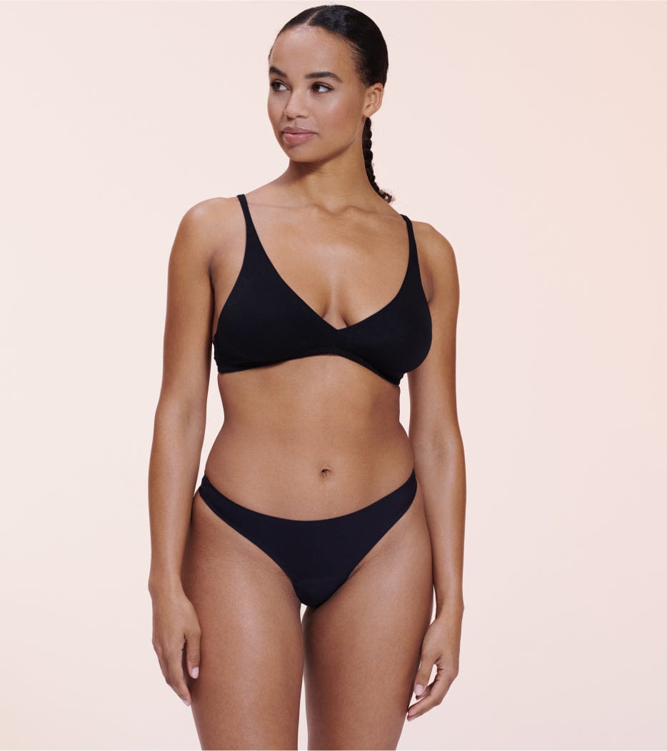Invisible Brazilian - Recyceltes Nylon - Schwarz