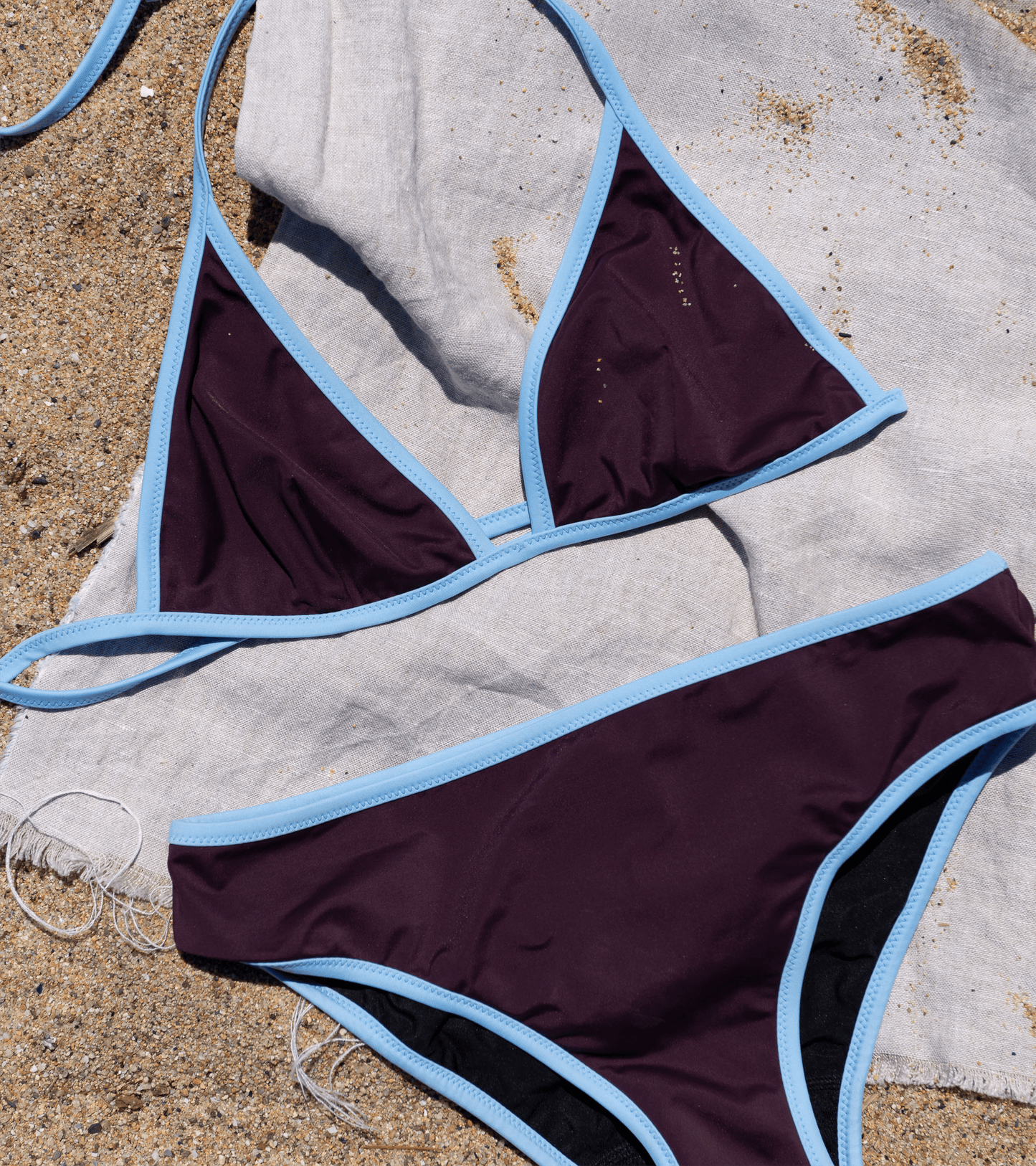 Bademode - Triangel - Oberteil - Braun