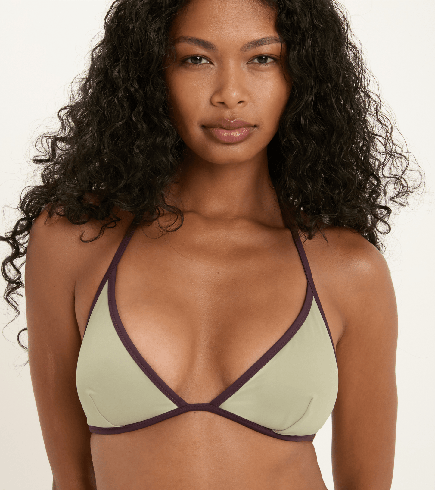 Bademode - Triangel - Oberteil - Olivgrün