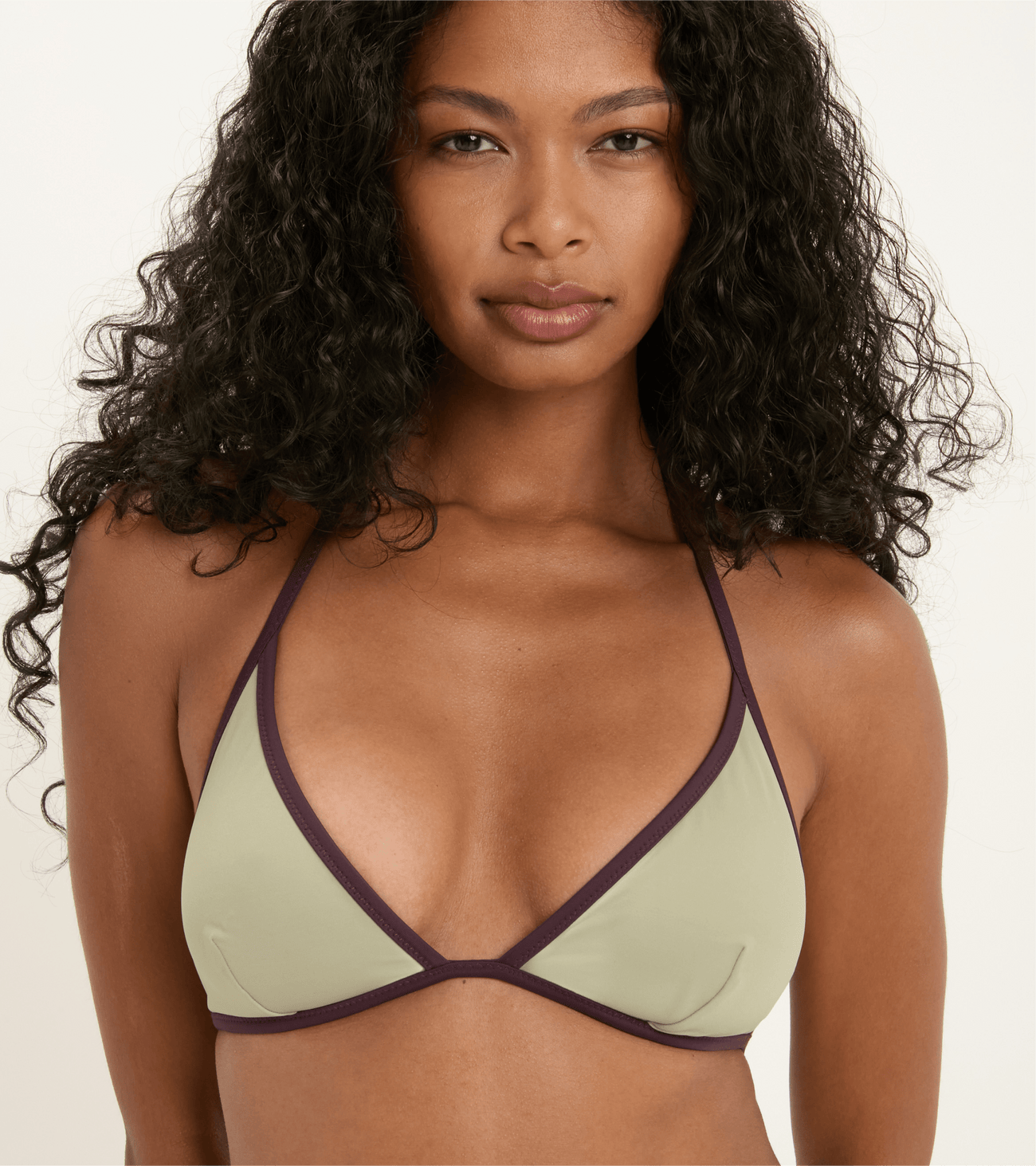 Bademode - Triangel - Oberteil - Olivgrün