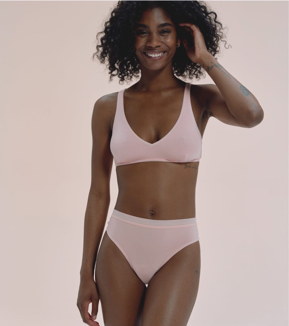 High-Rise - Recyceltes Nylon - Coral