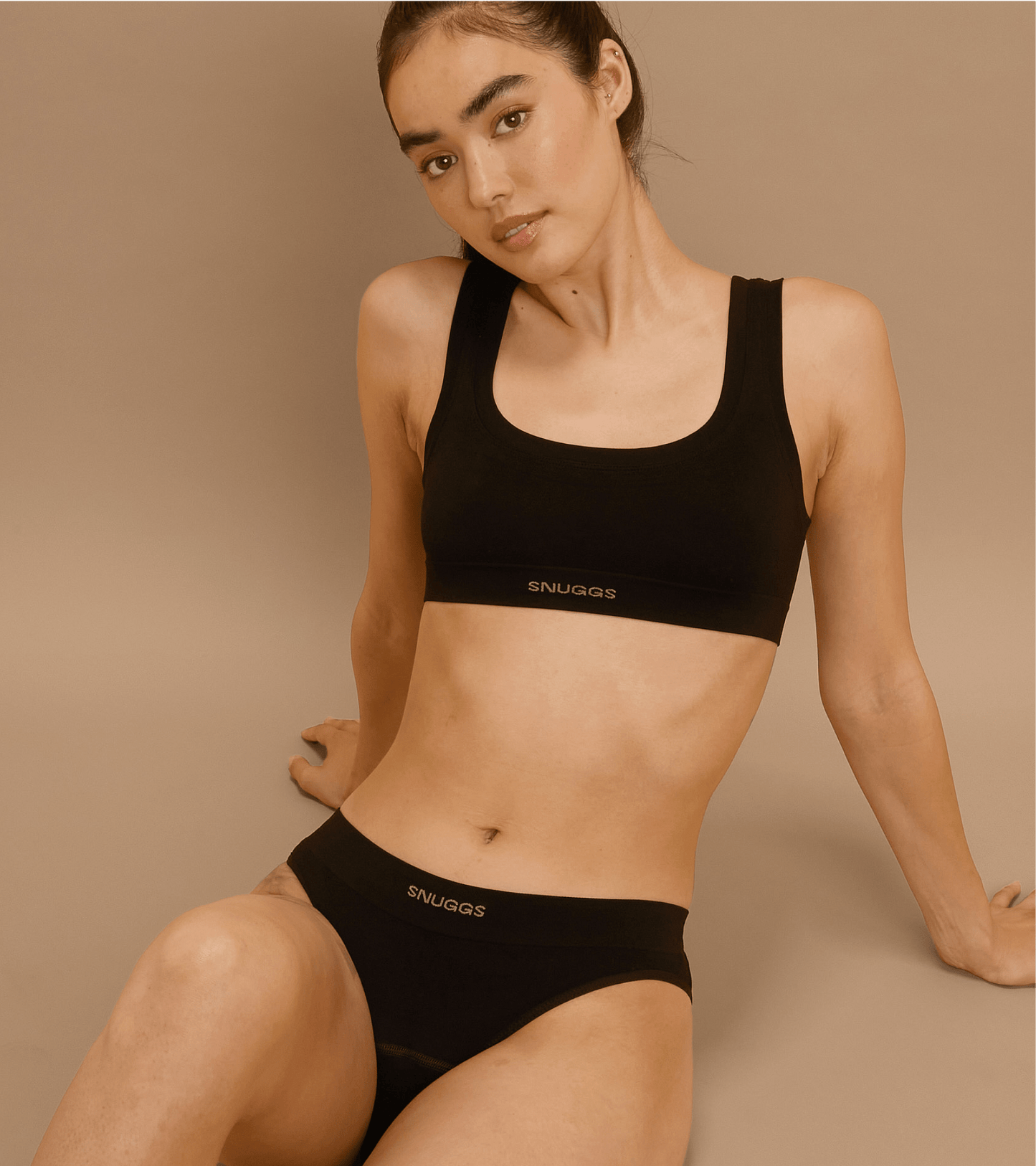 Nahtloser - Brief - Schwarz