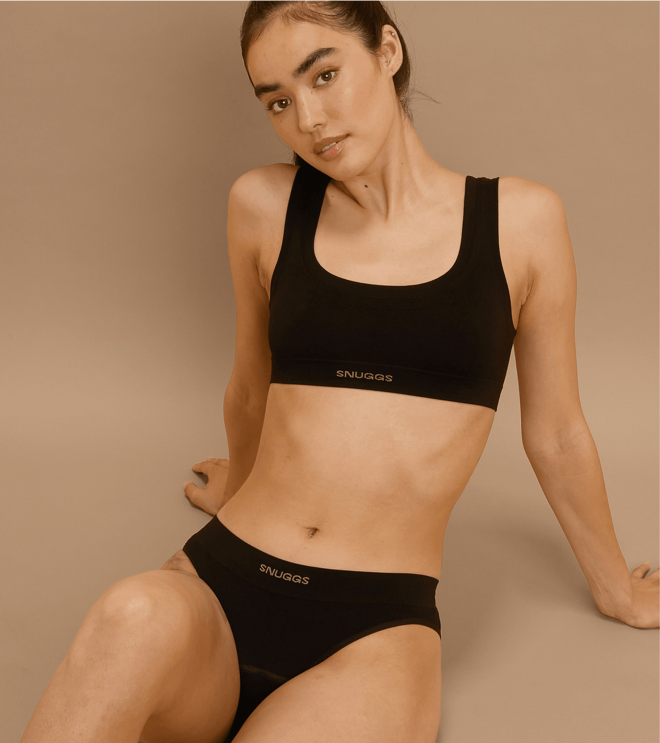 Nahtloser - Brief - Schwarz